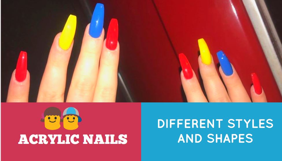 acrylic nail shapes and styles